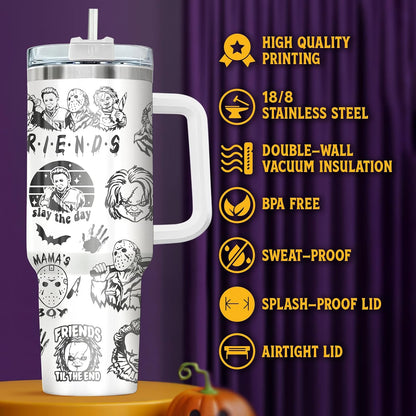 Fantasy Cat Dinosaur 40 oz Tumbler with Handle, Cat Lover Gift | Feline Lover Gift, Feline Kitty Whiskers Paw Meow Fur Baby Enchanted Magical Mythical Quest Tumbler