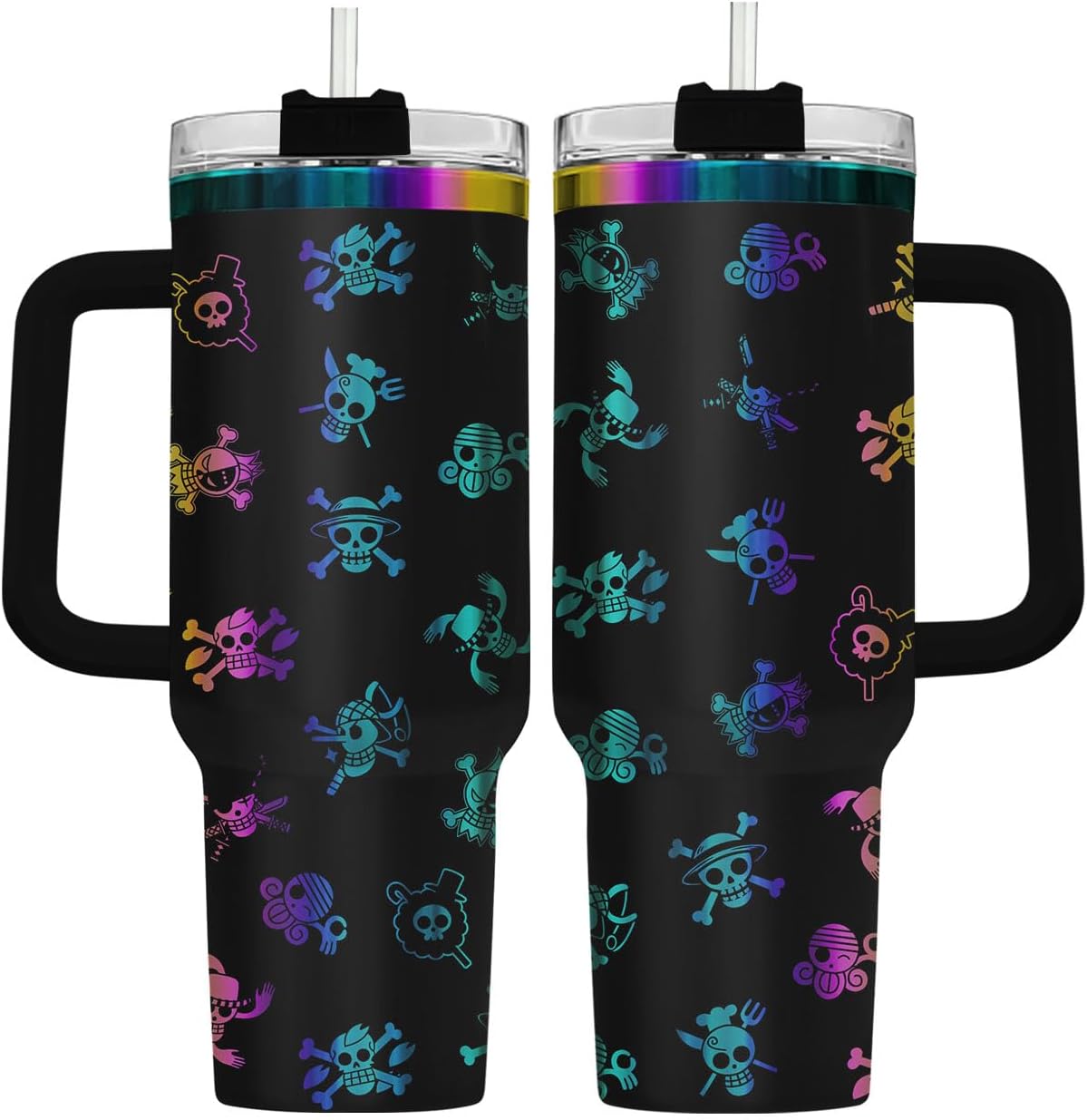 Fantasy Cat Dinosaur 40 oz Tumbler with Handle, Cat Lover Gift | Feline Lover Gift, Feline Kitty Whiskers Paw Meow Fur Baby Enchanted Magical Mythical Quest Tumbler