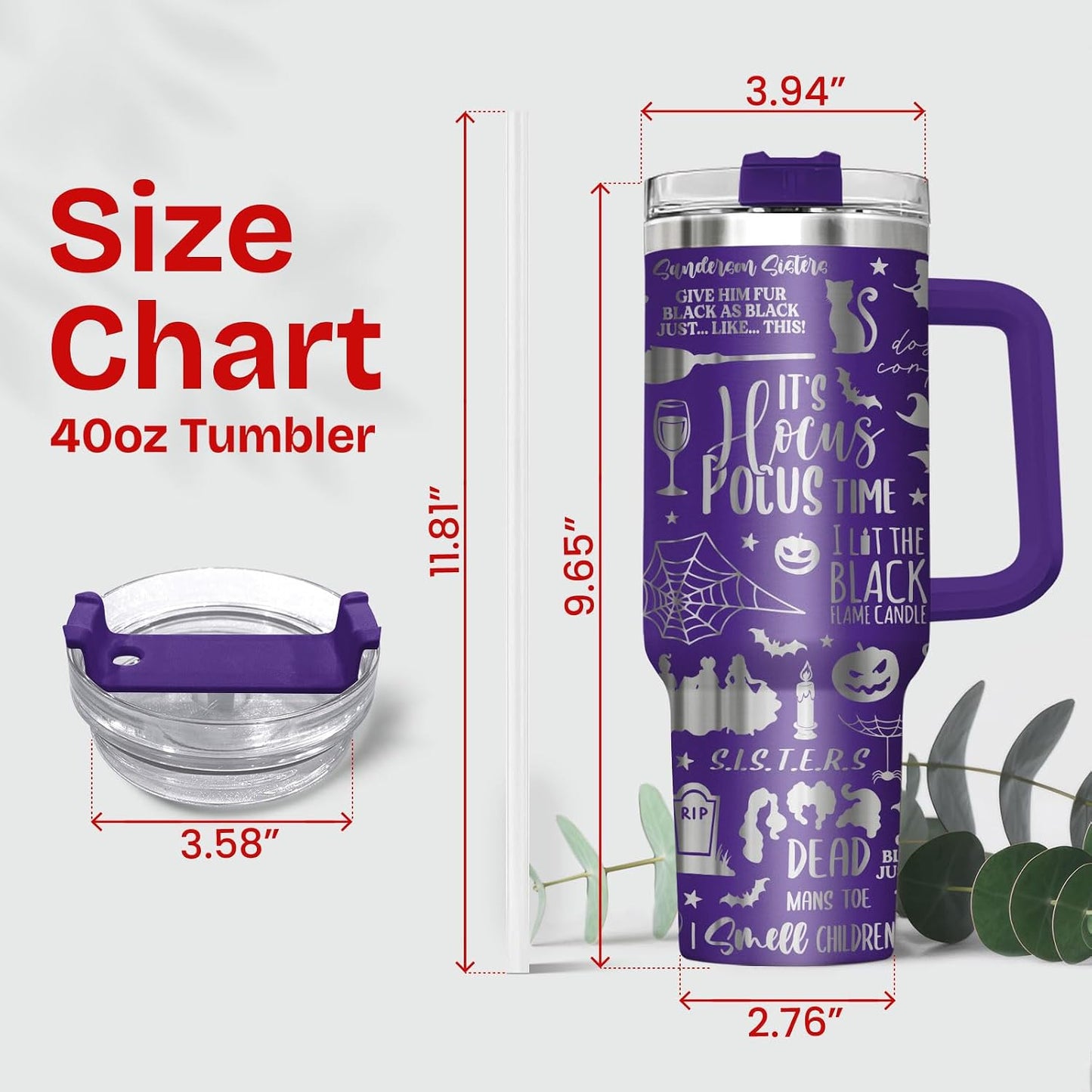 Fantasy Cat Dinosaur 40 oz Tumbler with Handle, Cat Lover Gift | Feline Lover Gift, Feline Kitty Whiskers Paw Meow Fur Baby Enchanted Magical Mythical Quest Tumbler