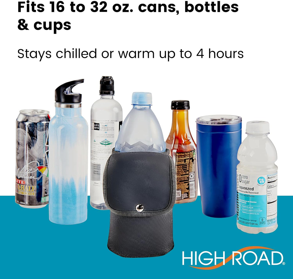 Neoprene Bottle Holder and Phone Holder for Walker, Scooter, Wheelchair