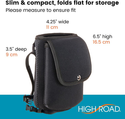 Neoprene Bottle Holder and Phone Holder for Walker, Scooter, Wheelchair