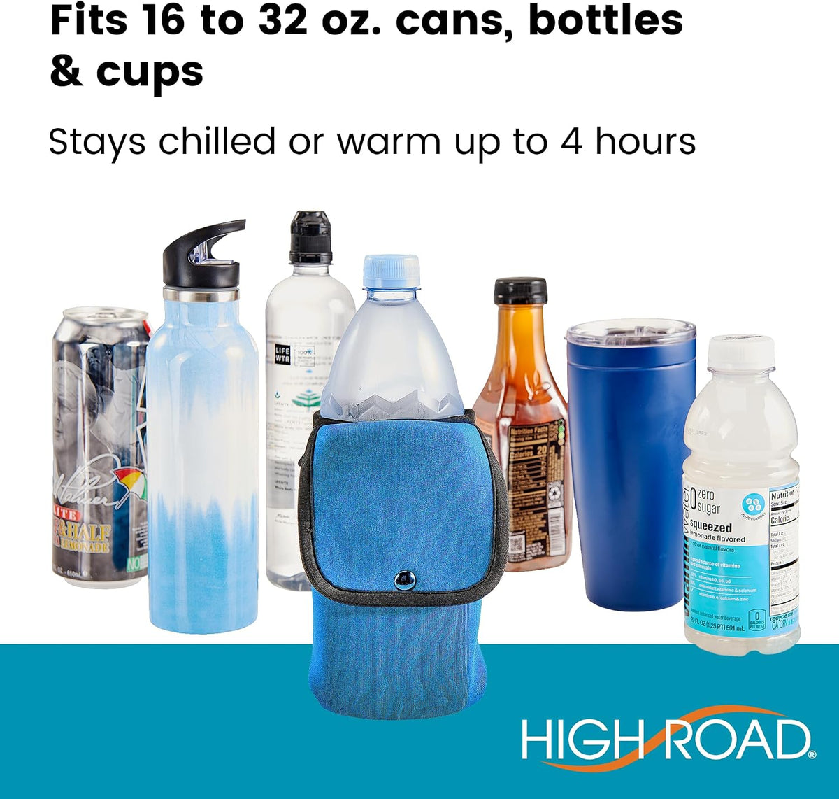 Neoprene Bottle Holder and Phone Holder for Walker, Scooter, Wheelchair