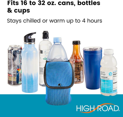 Neoprene Bottle Holder and Phone Holder for Walker, Scooter, Wheelchair