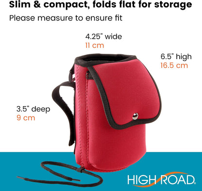 Neoprene Bottle Holder and Phone Holder for Walker, Scooter, Wheelchair