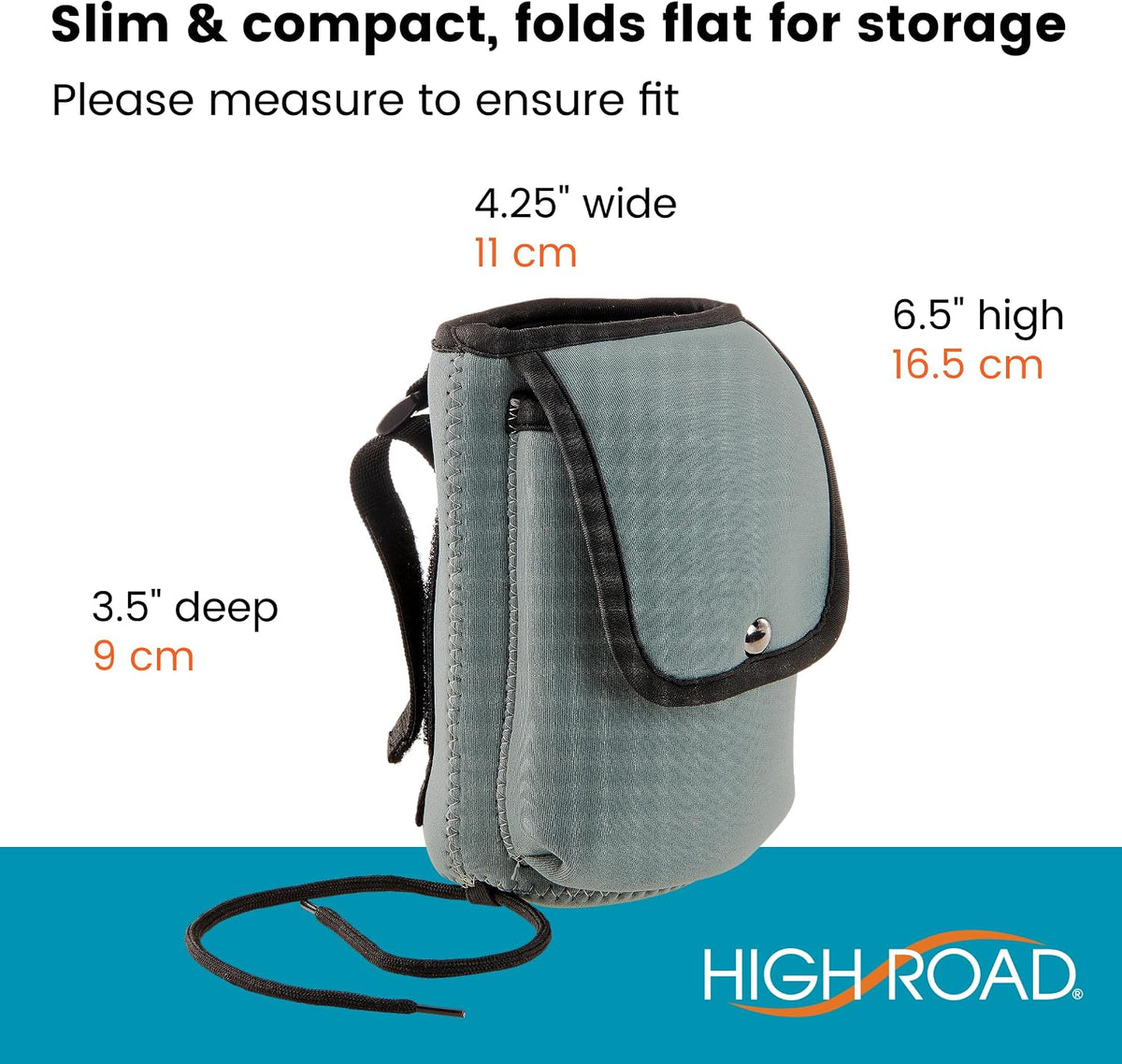 Neoprene Bottle Holder and Phone Holder for Walker, Scooter, Wheelchair