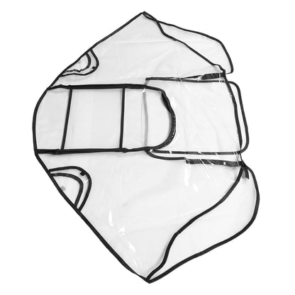 Universal Stroller Rain Cover with Wind Protector and Eva Material, Protective Shield with Zipper and Viewing Window, Waterproof Dustproof for Travel and Outdoor Use