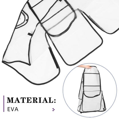 Universal Stroller Rain Cover with Wind Protector and Eva Material, Protective Shield with Zipper and Viewing Window, Waterproof Dustproof for Travel and Outdoor Use