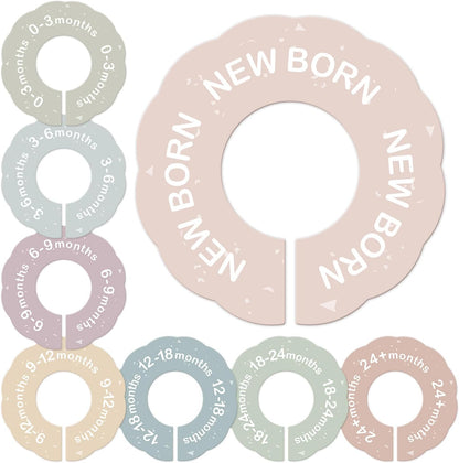 Baby Clothes Dividers for Closet,Clothes Organizer for Boy & Girl Nursery,from Newborn to 24 Months.