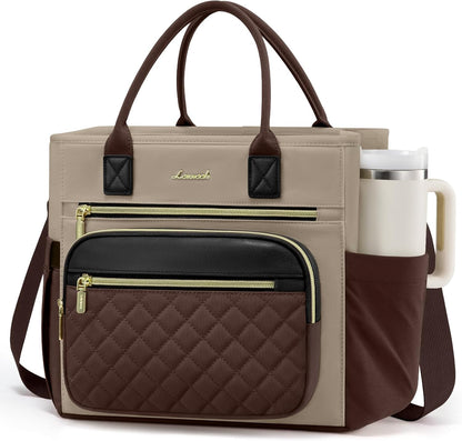 Insulated Lunch Box for Women,Large Adult Lunch Cooler Bag Women | Wide Opening Leakproof Cooler Bag with Cup Holder,Lunch Teacher Tote Bag for Work,Picnic,Beach,Family,College,Gift,13L - Colors B