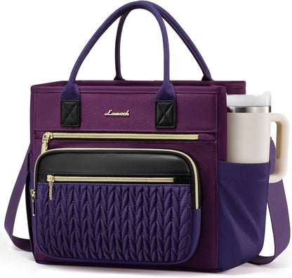 Insulated Lunch Box for Women,Large Adult Lunch Cooler Bag Women | Wide Opening Leakproof Cooler Bag with Cup Holder,Lunch Teacher Tote Bag for Work,Picnic,Beach,Family,College,Gift,13L - Colors B