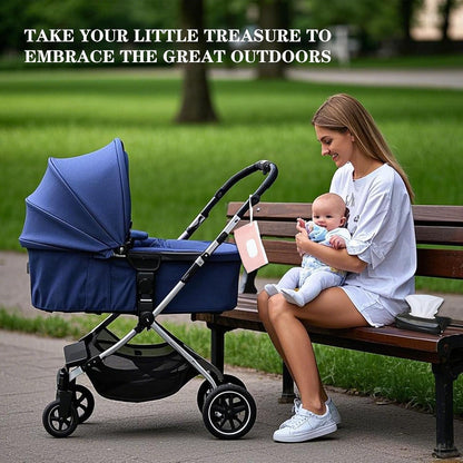 Baby Wipes Dispenser, 2 Pack Reusable Travel Wipes Case, Portable Refillable Baby Wipe Holder Wipes Container for Travel & Home Use