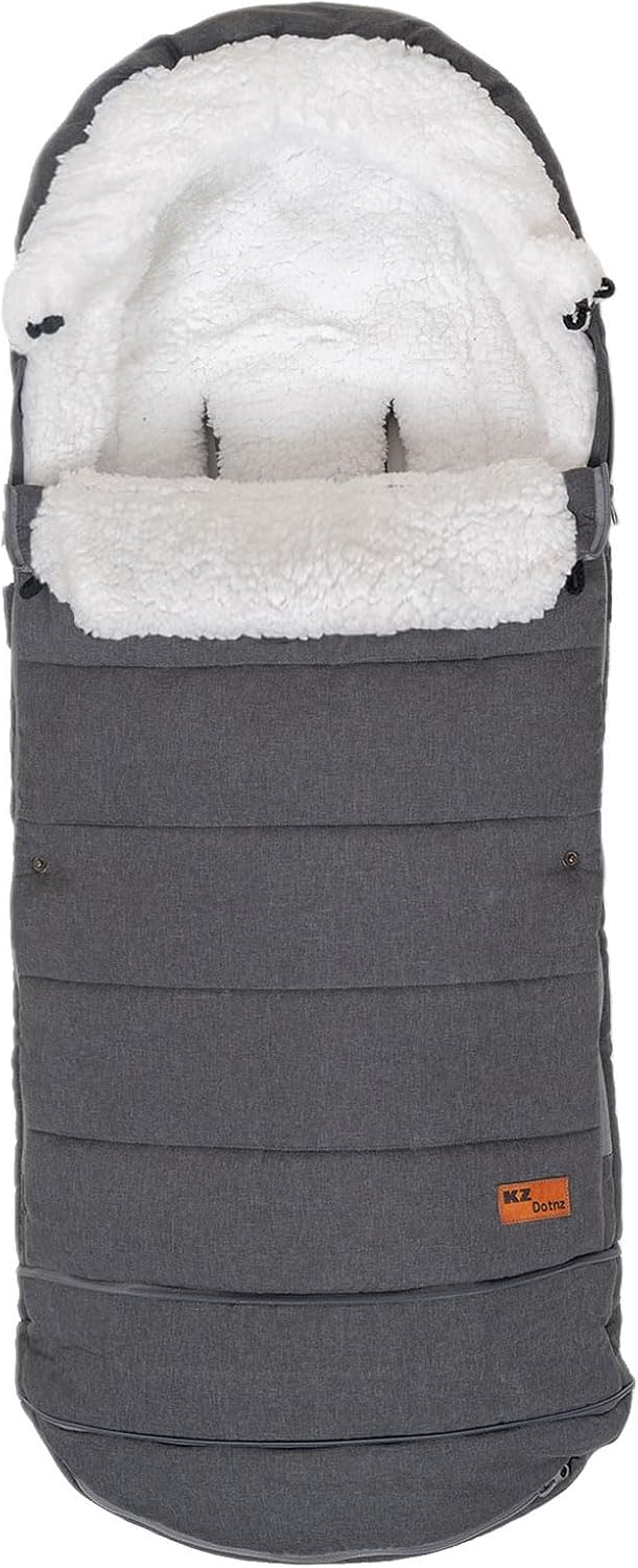 Baby Stroller Bunting Bag+Handmuff Set - Compatible with All UPPAbaby, Nuna, BOB, Jogger, Graco and Other All Strollers -Waterproof Winter Stroller Footmuff -Length Adjustable for 6 M to 5T