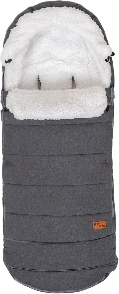 Baby Stroller Bunting Bag+Handmuff Set - Compatible with All UPPAbaby, Nuna, BOB, Jogger, Graco and Other All Strollers -Waterproof Winter Stroller Footmuff -Length Adjustable for 6 M to 5T