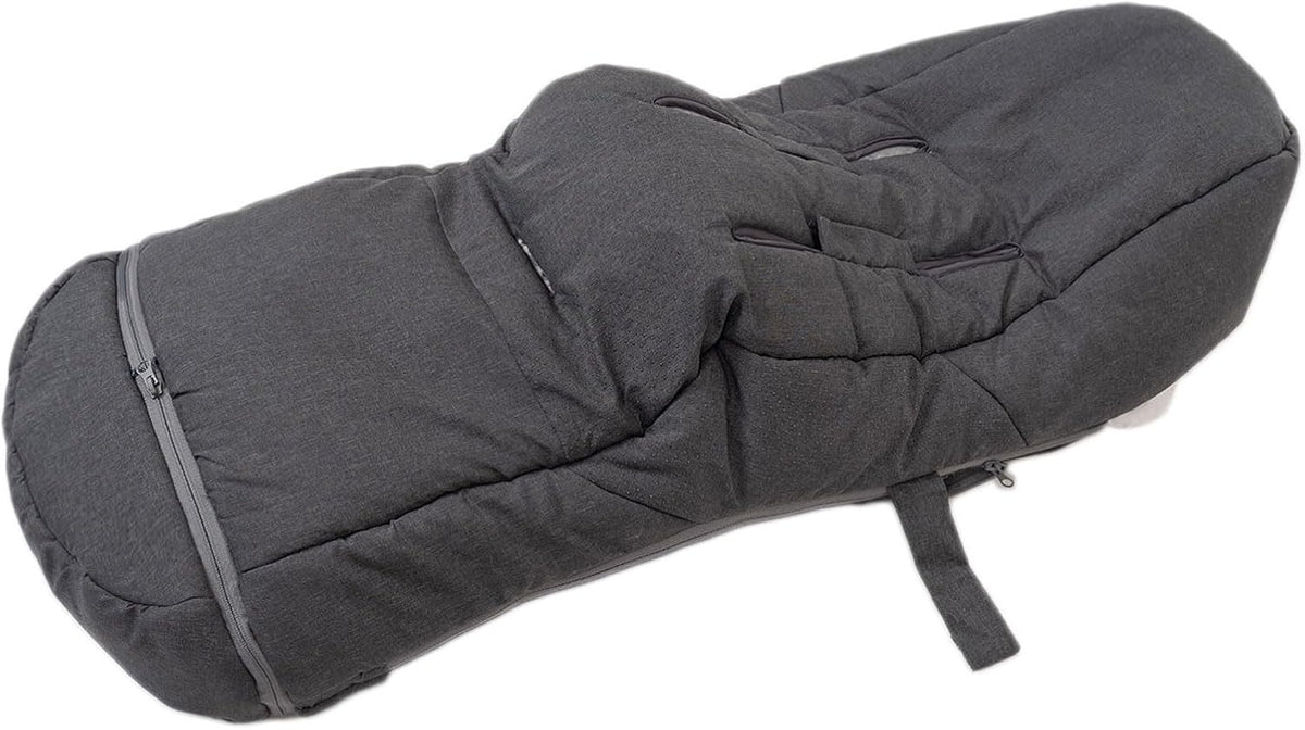 Baby Stroller Bunting Bag+Handmuff Set - Compatible with All UPPAbaby, Nuna, BOB, Jogger, Graco and Other All Strollers -Waterproof Winter Stroller Footmuff -Length Adjustable for 6 M to 5T