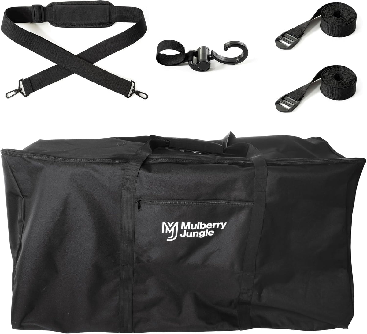 Stroller Bag – Baby Stroller Travel Bag for Single & Double Strollers - Black Stroller Storage Bag - Protects Strollers While Traveling - Complete with Stroller Hook