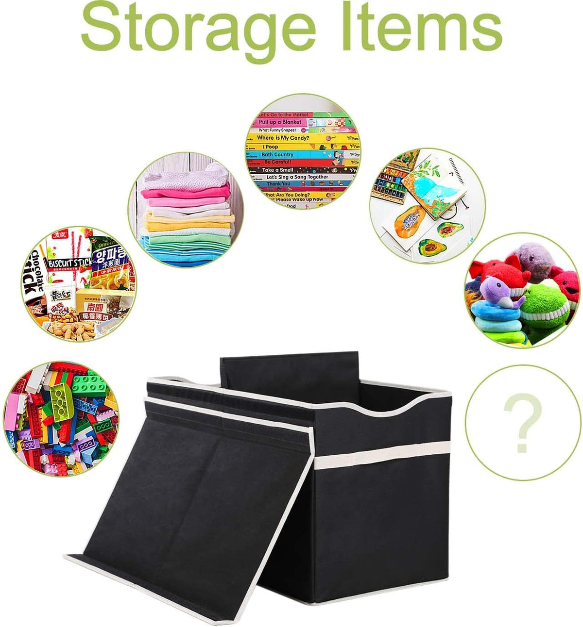 Toy Box Chest, Collapsible Sturdy Storage Bins with Lids, Extra Large Kids Toy Storage Organizer Boxes Bins Baskets for Kids, Boys, Girls, Nursery Room, Playroom, Closet (Linen Gray)