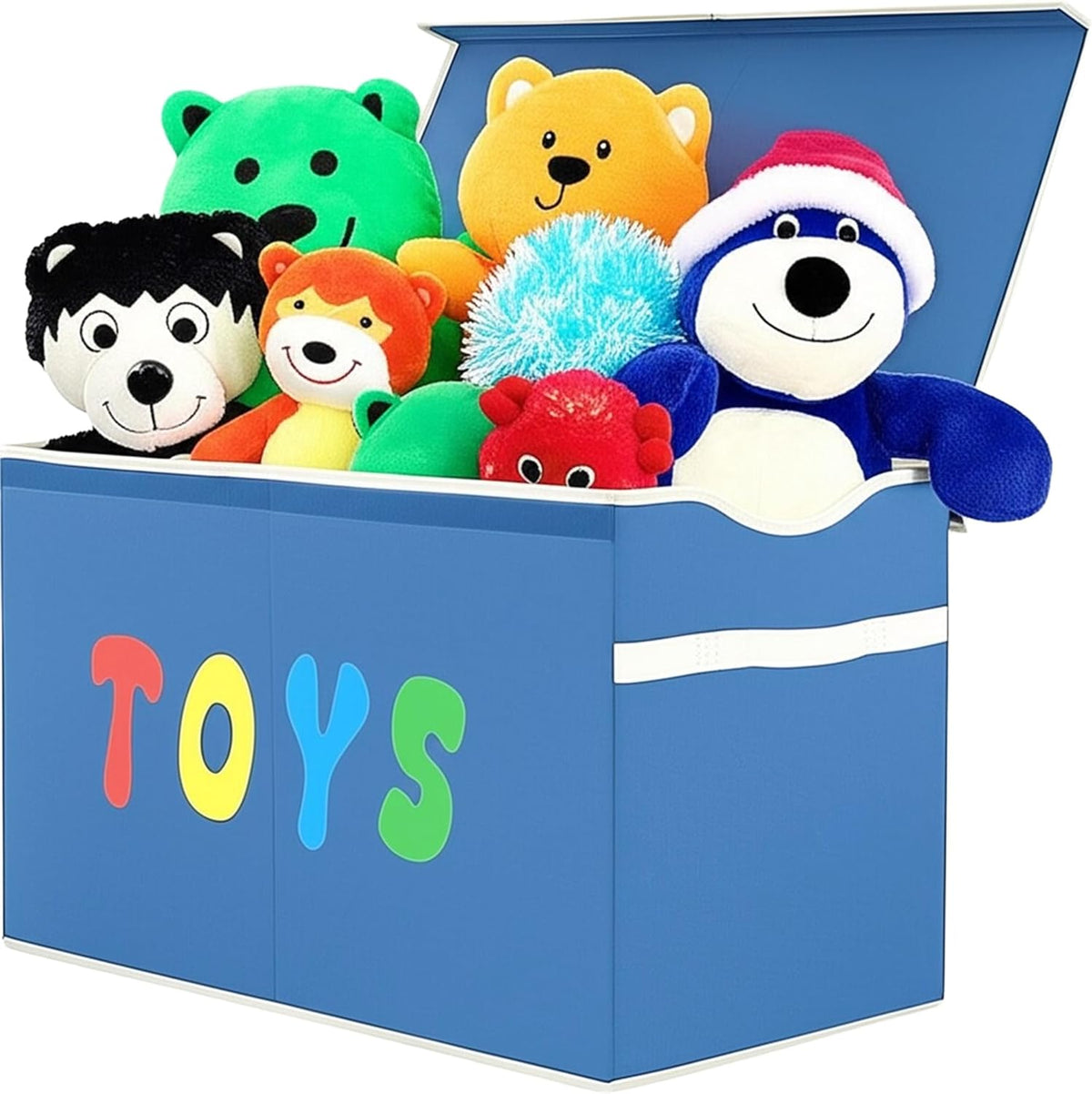Toy Box Chest, Collapsible Sturdy Storage Bins with Lids, Extra Large Kids Toy Storage Organizer Boxes Bins Baskets for Kids, Boys, Girls, Nursery Room, Playroom, Closet (Linen Gray)