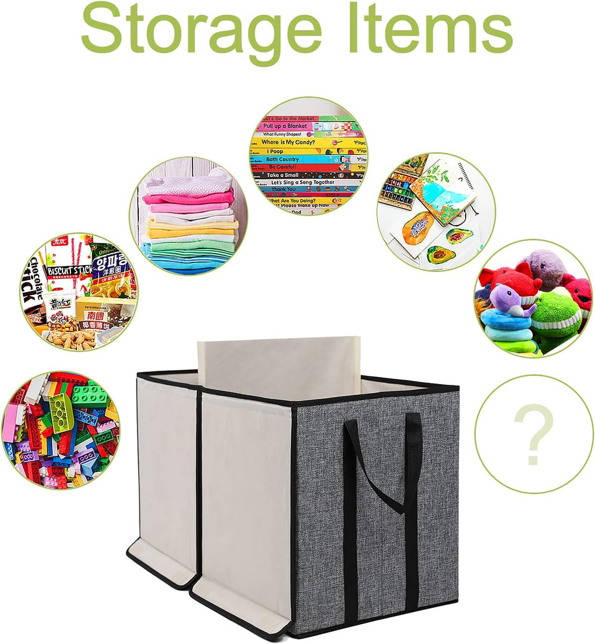Toy Box Chest, Collapsible Sturdy Storage Bins with Lids, Extra Large Kids Toy Storage Organizer Boxes Bins Baskets for Kids, Boys, Girls, Nursery Room, Playroom, Closet (Linen Gray)