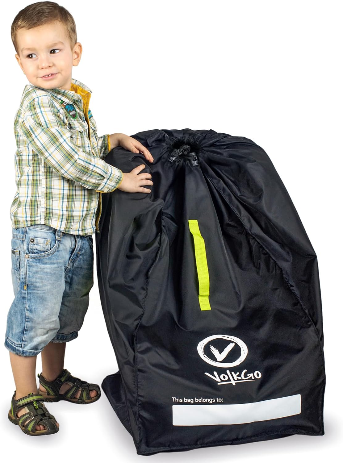 Car Seat Travel Bag For Airplane with Carrying Handles, No Shoulder Straps, Car Seat Bags for Air Travel Carseat Travel Cover, Carseat Travel Bag Cover for Airplane Travel
