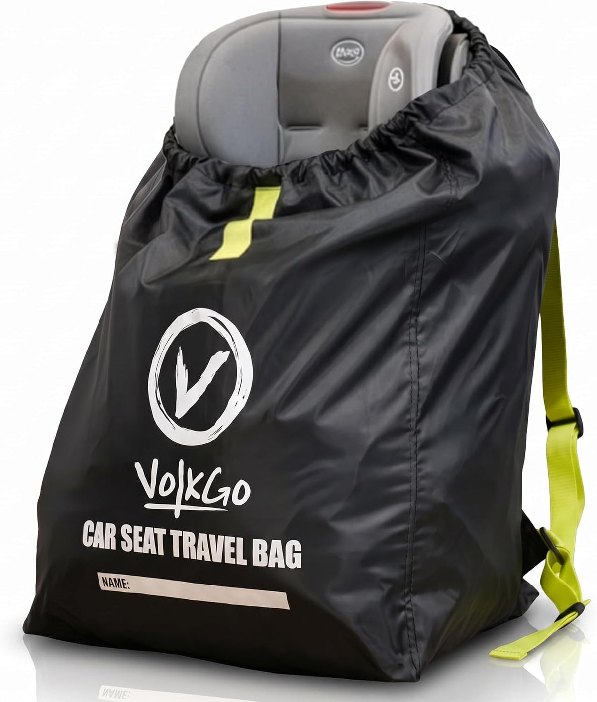 Car Seat Travel Bag For Airplane with Carrying Handles, No Shoulder Straps, Car Seat Bags for Air Travel Carseat Travel Cover, Carseat Travel Bag Cover for Airplane Travel