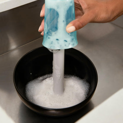 Suds Baby Bottle Washer - Includes Built-in Bottle Brush for Dishwashing - Black