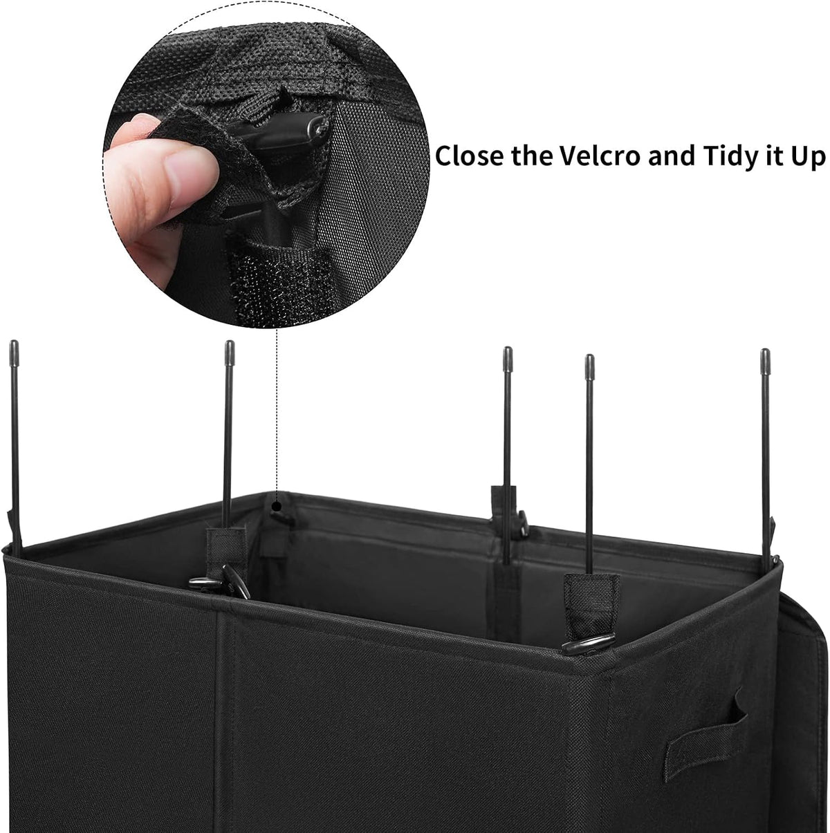 180L Double Laundry Hamper 2 Section with Lid and Removable Bags