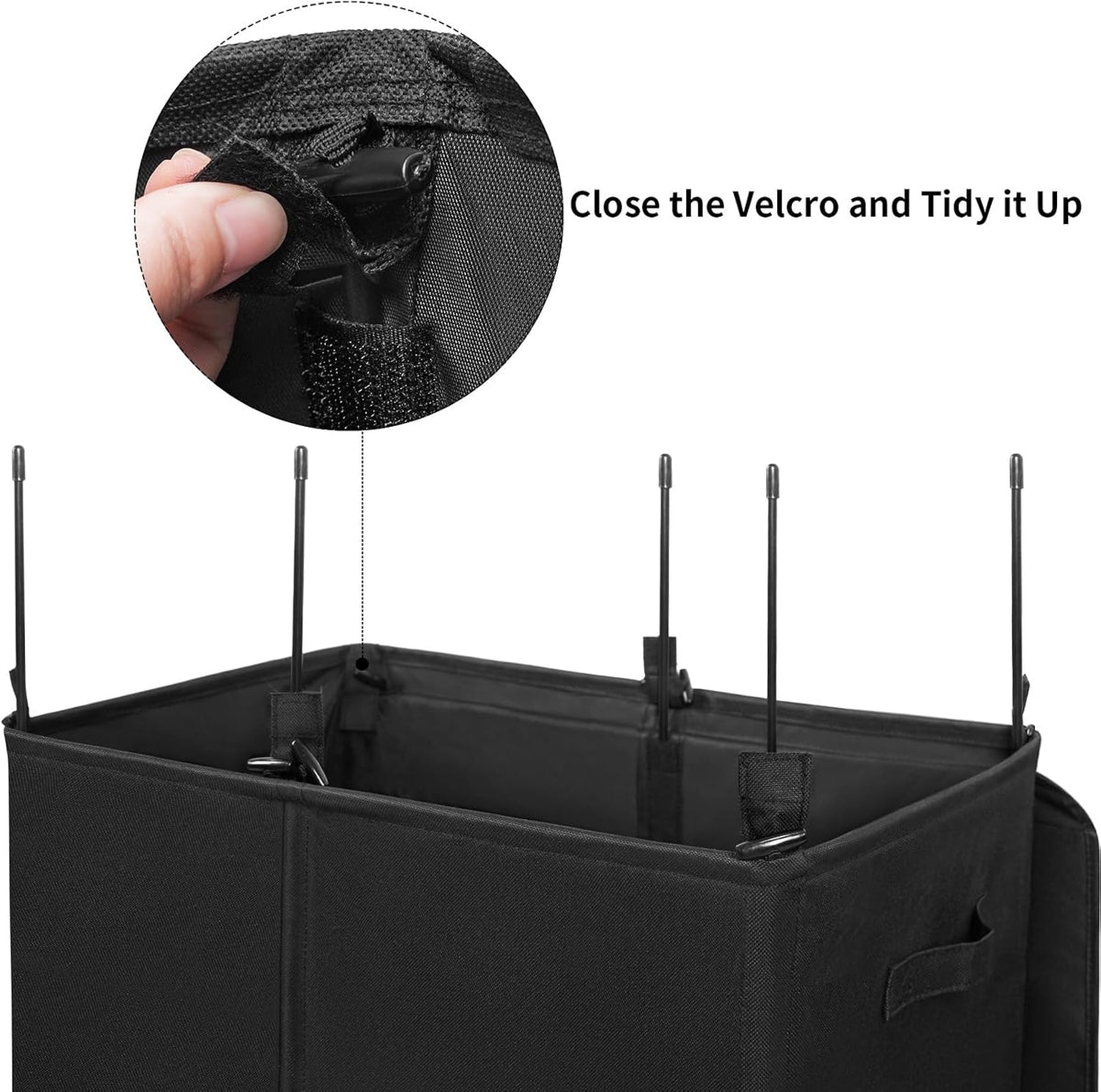 180L Double Laundry Hamper 2 Section with Lid and Removable Bags