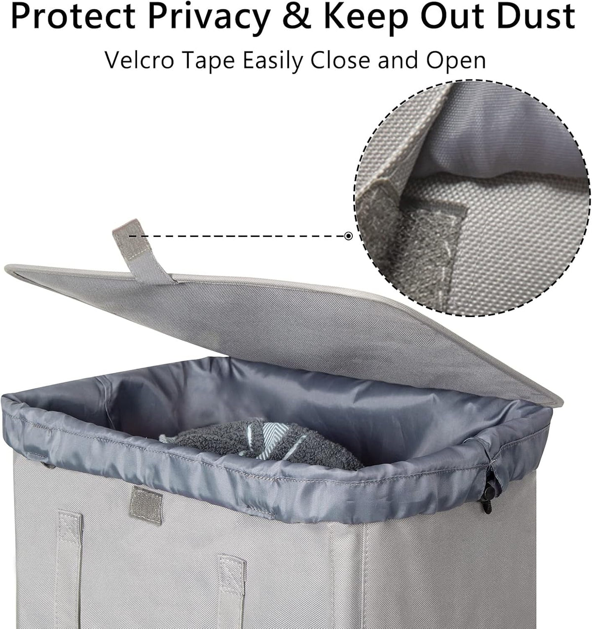 180L Double Laundry Hamper 2 Section with Lid and Removable Bags