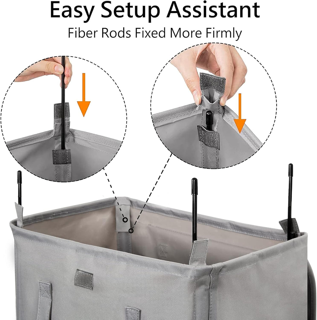 180L Double Laundry Hamper 2 Section with Lid and Removable Bags