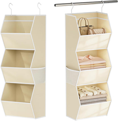 Hanging Closet Organizers and Storage for Kids Room Organization, 3 Tiers