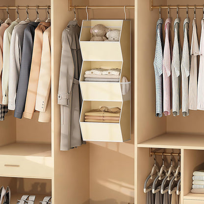 Hanging Closet Organizers and Storage for Kids Room Organization, 3 Tiers
