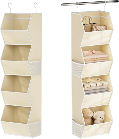 Hanging Closet Organizers and Storage for Kids Room Organization, 3 Tiers