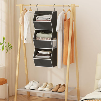 Hanging Closet Organizers and Storage for Kids Room Organization, 3 Tiers