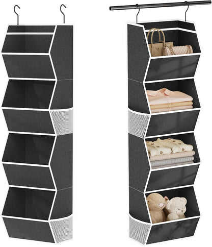 Hanging Closet Organizers and Storage for Kids Room Organization, 3 Tiers