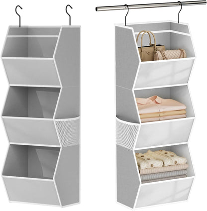 Hanging Closet Organizers and Storage for Kids Room Organization, 3 Tiers