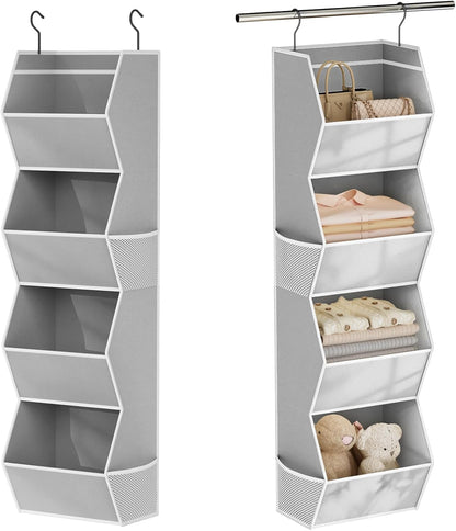Hanging Closet Organizers and Storage for Kids Room Organization, 3 Tiers