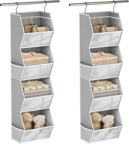 Hanging Closet Organizers and Storage for Kids Room Organization, 3 Tiers