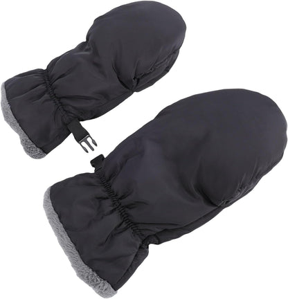 Stroller Gloves, Extra Thick Winter Stroller Gloves Pushchair Hand Muffs with Adjustable Straps for Cold Weather Strolls and Electric Bike Rides
