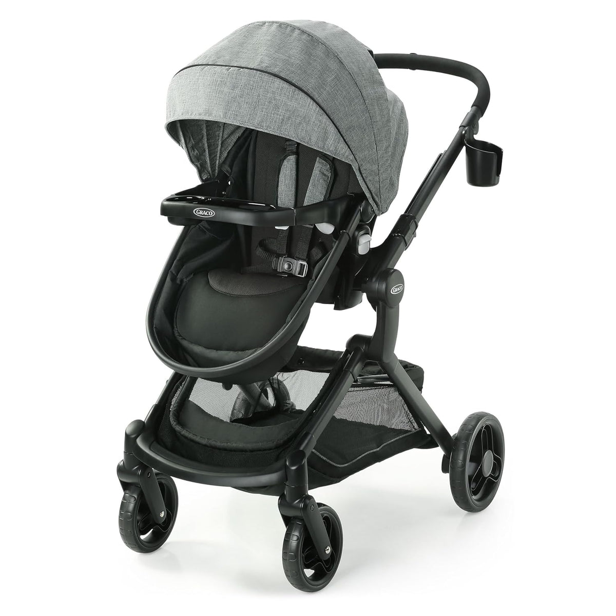 Modes Nest Travel System, 3-in-1 Modular Carseat Stroller Combo, Includes the SnugRide DLX Infant Car Seat and Baby Stroller, Adjustable Slide2Me Car Seat Carrier to Toddler Stroller, Sullivan