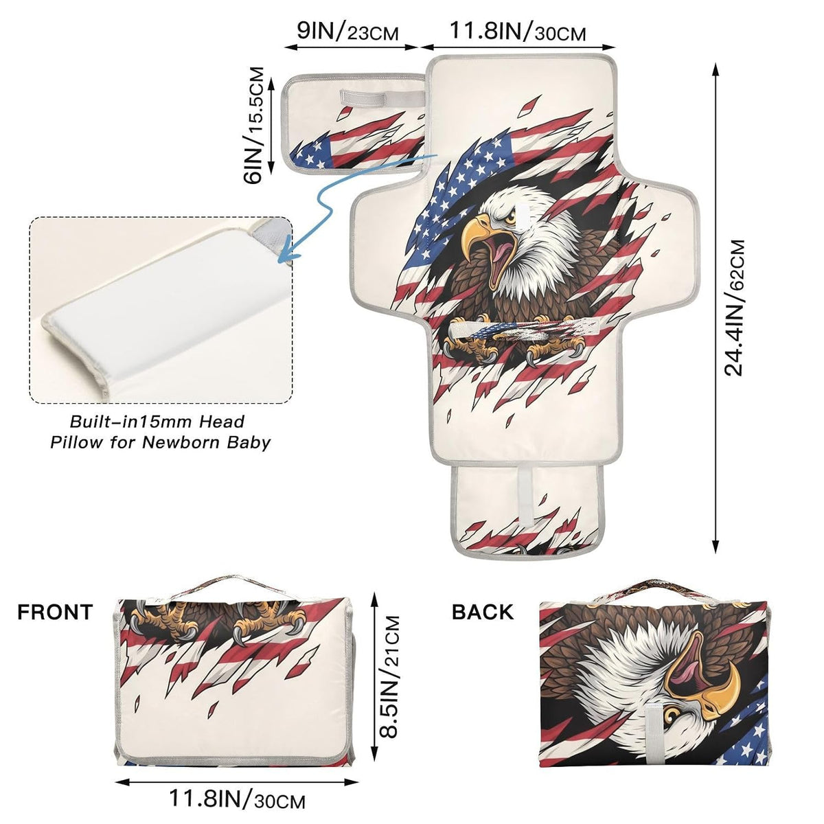 Independence Portable Diaper Changing Pad Waterproof Changing Pads