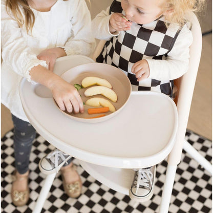 Splat Mat for Under High Chair or Table | 51" x 51" Waterproof & Mess-Proof High Chair Mat for Baby, Machine Washable for Mealtime or Art (Luna)