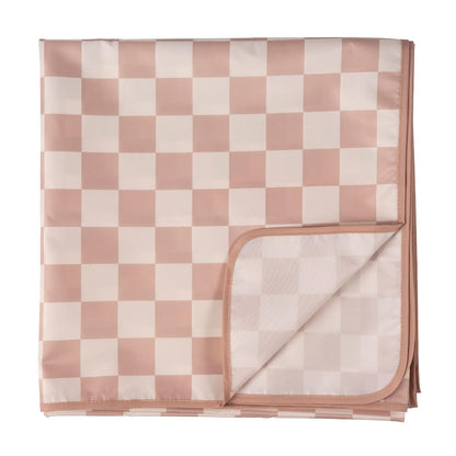 Splat Mat for Under High Chair or Table | 51" x 51" Waterproof & Mess-Proof High Chair Mat for Baby, Machine Washable for Mealtime or Art (Luna)
