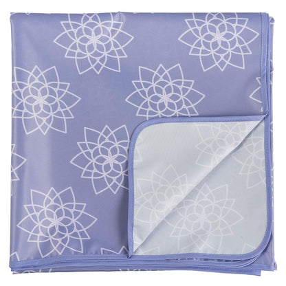 Splat Mat for Under High Chair or Table | 51" x 51" Waterproof & Mess-Proof High Chair Mat for Baby, Machine Washable for Mealtime or Art (Luna)