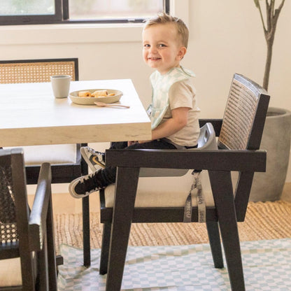 Splat Mat for Under High Chair or Table | 51" x 51" Waterproof & Mess-Proof High Chair Mat for Baby, Machine Washable for Mealtime or Art (Luna)