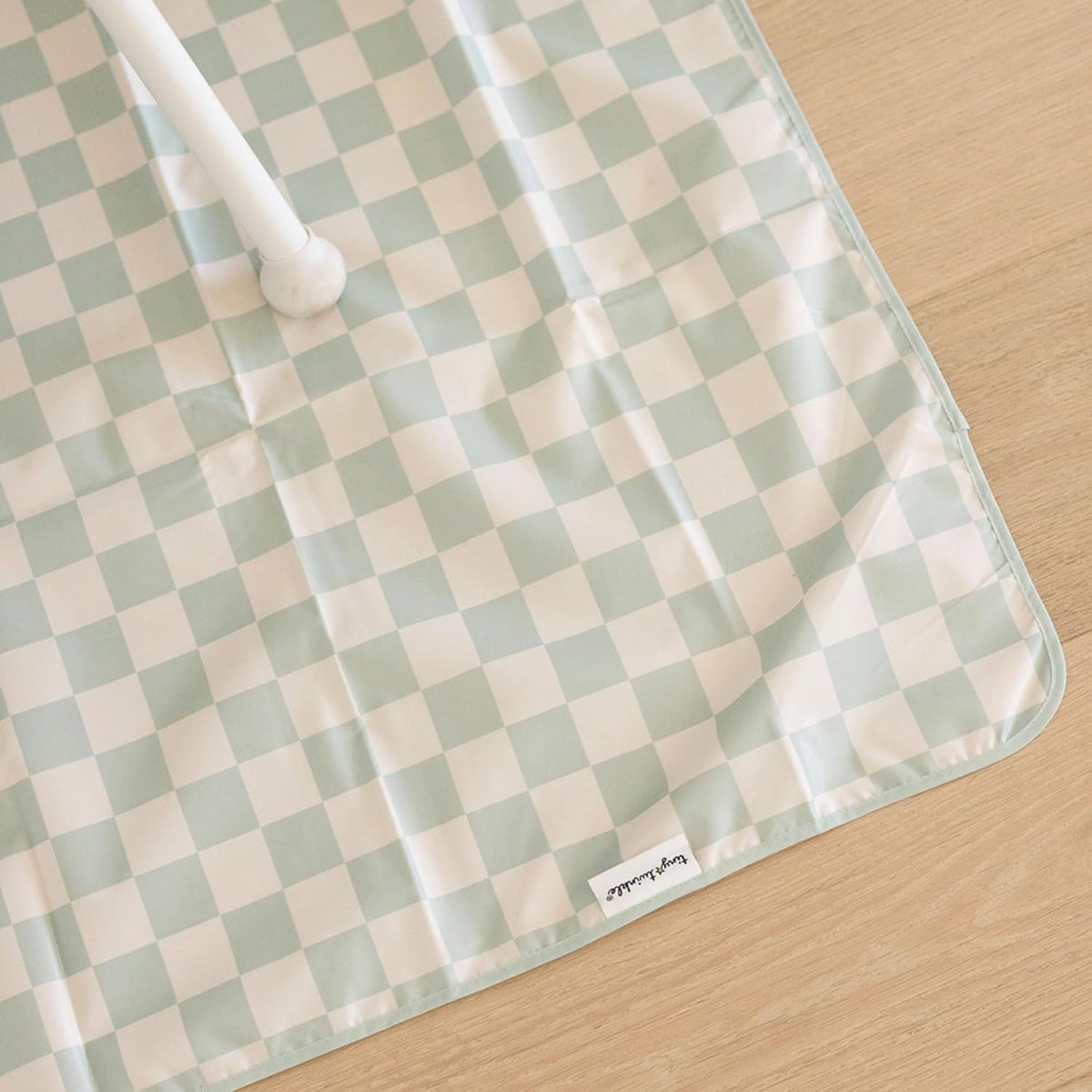 Splat Mat for Under High Chair or Table | 51" x 51" Waterproof & Mess-Proof High Chair Mat for Baby, Machine Washable for Mealtime or Art (Luna)