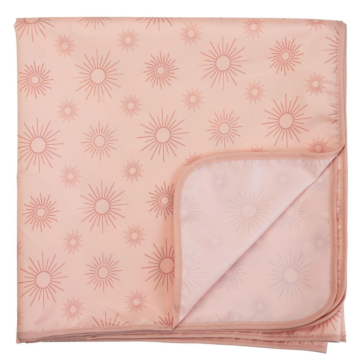 Splat Mat for Under High Chair or Table | 51" x 51" Waterproof & Mess-Proof High Chair Mat for Baby, Machine Washable for Mealtime or Art (Luna)
