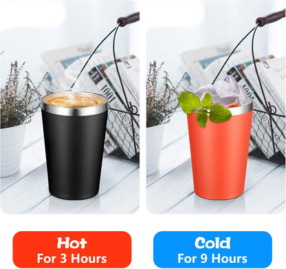 12oz Tumbler Stainless Steel Tumbler bulk Vacuum Insulated Double Wall Travel Tumbler with Lid and Straw Reusable Tumbler, Grey 1 Pack