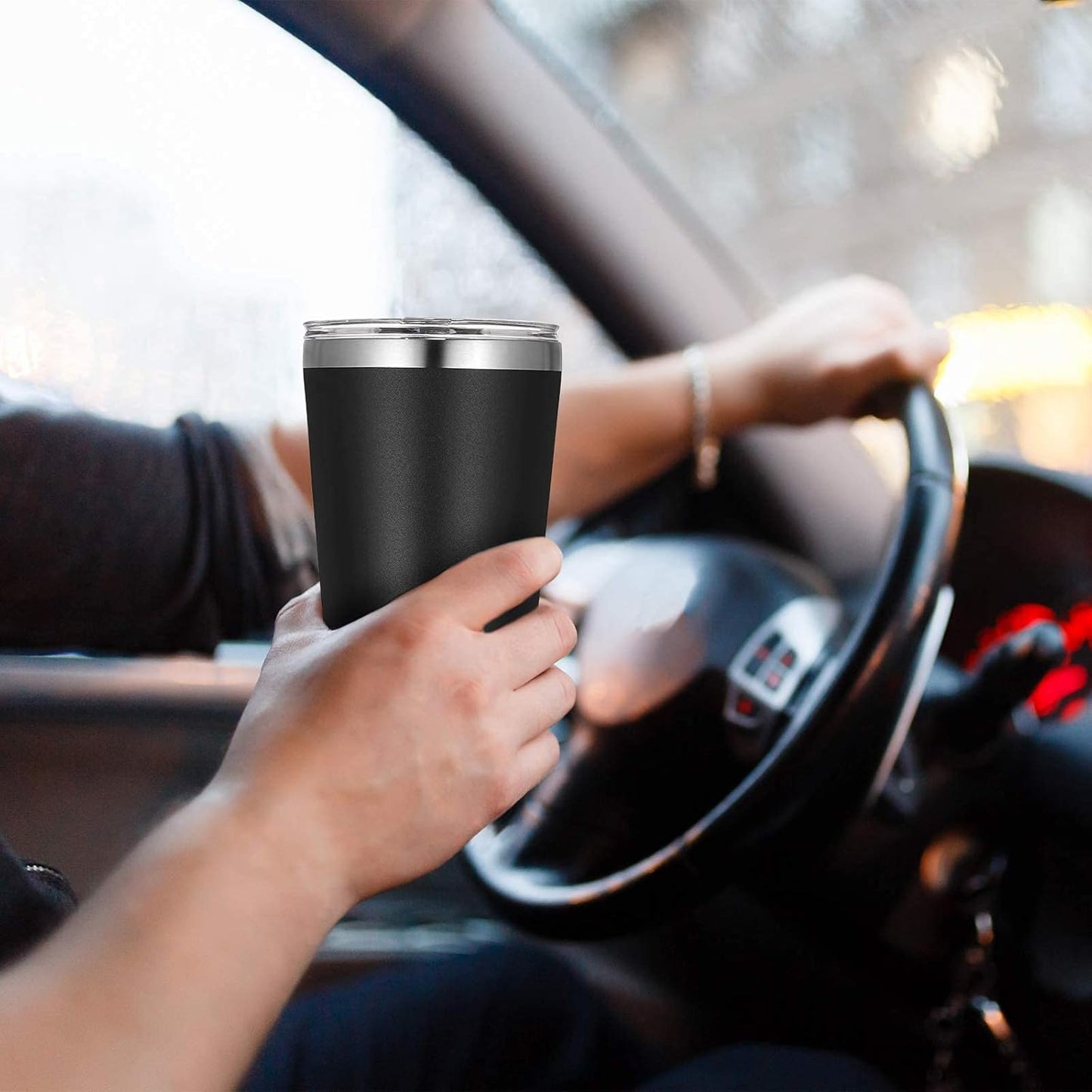 12oz Tumbler Stainless Steel Tumbler bulk Vacuum Insulated Double Wall Travel Tumbler with Lid and Straw Reusable Tumbler, Grey 1 Pack