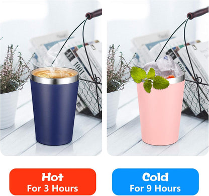 12oz Tumbler Stainless Steel Tumbler bulk Vacuum Insulated Double Wall Travel Tumbler with Lid and Straw Reusable Tumbler, Grey 1 Pack