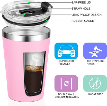 12oz Tumbler Stainless Steel Tumbler bulk Vacuum Insulated Double Wall Travel Tumbler with Lid and Straw Reusable Tumbler, Grey 1 Pack